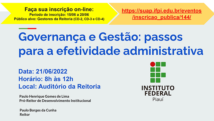 Divulgação - Governança e Gestão