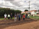 Levantamento de canteiros, transplantio e semeadura