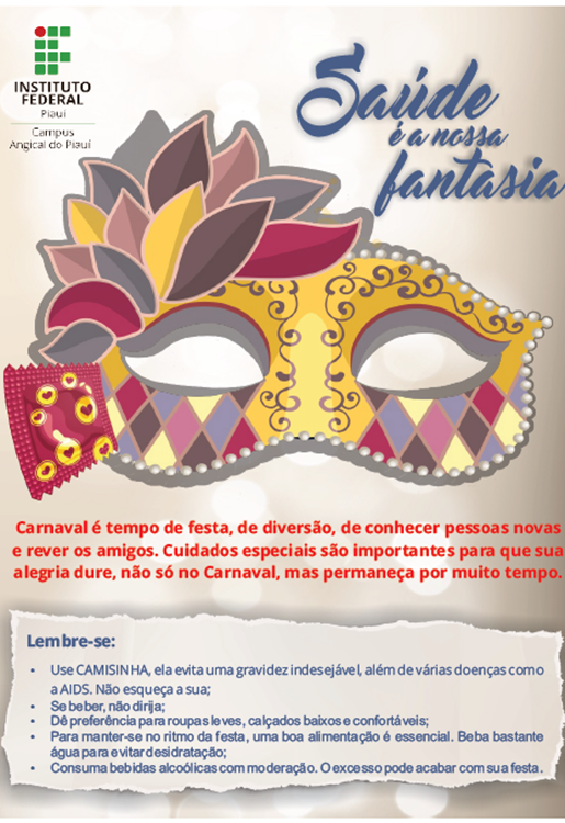 A ação teve como objetivo sensibilizar para os cuidados que os jovens devem ter no Carnaval