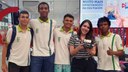 Estudantes foram orientados pela professora Aline Leal e pelo técnico Valdeilson Ramos