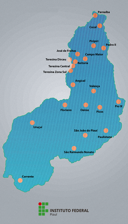 Mapa dos campi