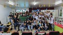 A atividade contou com a participação dos alunos do 2º ano dos cursos técnicos em Administração e Informática e de Licenciatura em Matemática