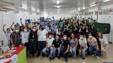 A atividade contou com a participação dos alunos do 2º ano dos cursos técnicos em Administração e Informática e de Licenciatura em Matemática