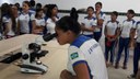 Alunos conhecem a estrutura do campus