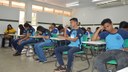 Aproximadamente 300 alunos do 9º ano do Ensino Fundamental do município participaram da atividade