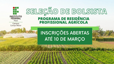 As inscrições estão abertas e podem ser feitas até o dia 10 de março
