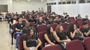 A palestra contou com a participação de alunos dos cursos de Administração e Matemática