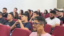 A palestra contou com a participação de alunos dos cursos de Administração e Matemática