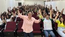 Participaram do evento, estudantes dos cursos técnicos em Administração, Informática e Agropecuária