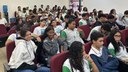 Participaram do evento, estudantes dos cursos técnicos em Administração, Informática e Agropecuária