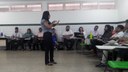 Palestra ministrada pela diretora de Políticas Pedagógicas, Oridéia de Sousa Lima