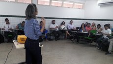 Palestra da pró-reitora de Ensino, Laura Maria de Sousa Andrade