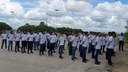 Durante a visita, os alunos da escola cívico-militar conheceram a estrutura do campus