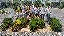 Alunos medalhistas com o professor Raimundo Fernandes