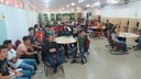 O momento de acolhimento dos calouros teve como objetivo proporcionar maior interação na instituição