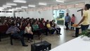 O momento de acolhimento dos calouros teve como objetivo proporcionar maior interação na instituição