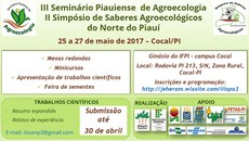 O evento será realizado em parceria com a Comissão da Produção Orgânica do Piauí (CPOrg-PI)