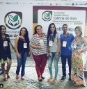 Alunos de Corrente apresentando trabalho acadêmico