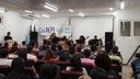 Foram recepcionados os alunos de Tecnologia em Análise e Desenvolvimento de Sistemas, Tecnologia em Gestão Ambiental, Licenciatura em Física e Licenciatura em Matemática