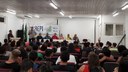 Foram recepcionados os alunos de Tecnologia em Análise e Desenvolvimento de Sistemas, Tecnologia em Gestão Ambiental, Licenciatura em Física e Licenciatura em Matemática