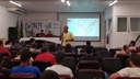 Foram recepcionados os alunos de Tecnologia em Análise e Desenvolvimento de Sistemas, Tecnologia em Gestão Ambiental, Licenciatura em Física e Licenciatura em Matemática