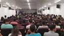 Foram recepcionados os alunos de Tecnologia em Análise e Desenvolvimento de Sistemas, Tecnologia em Gestão Ambiental, Licenciatura em Física e Licenciatura em Matemática