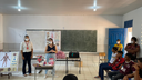 Atividade do projeto em escola da rede municipal