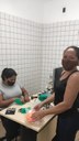 Ao todo, foram doadas 350 máscaras