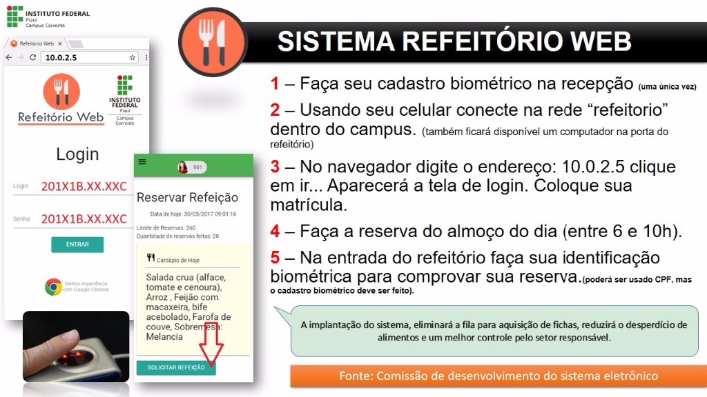 Refeitório web