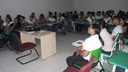 O evento contou com palestra e distribuição de laços azuis, símbolo da campanha