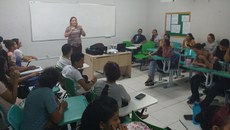 Atividade foi realizada em parceria com a Fundação Municipal de Saúde