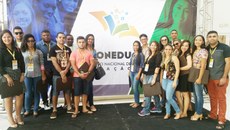 Participação de estudantes e professora