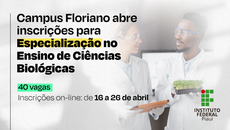 Inscrições acontecem no período de 16 a 26 de abril
