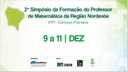 II Simpósio da Formação do Professor de Matemática