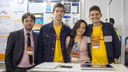 Representantes do Campus Floriano: Rafael Ângelo, Paulo Miranda, Camila Oliveira e Samuel Araújo