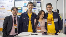 Representantes do Campus Floriano: Rafael Ângelo, Paulo Miranda, Camila Oliveira e Samuel Araújo