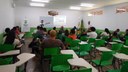 A visita técnica ao Campus objetivou compreender a gestão da produção de insumos alimentícios com uso de tecnologias limpas e de baixo custo