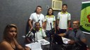 Lançamento da campanha em programa de rádio local