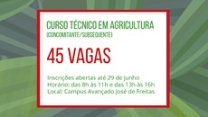 As inscrições ficam abertas até 29 de junho