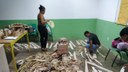 Artesanato com fibra de bananeira