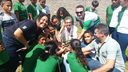 Foram promovidas ações em escolas e comunidades do município, tendo como foco o projeto JF Mais Verde