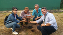 Foram promovidas ações em escolas e comunidades do município, tendo como foco o projeto JF Mais Verde