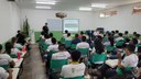 A palestra foi voltada aos alunos dos cursos técnicos em Agroecologia, Agropecuária e da Especialização Técnica em Produção de Grãos