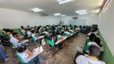 A palestra foi voltada aos alunos dos cursos técnicos em Agroecologia, Agropecuária e da Especialização Técnica em Produção de Grãos