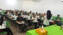 A palestra foi proferida pelas servidoras do Campus Teresina Central Danielle Benigno, Mércia Luciana e Francisca Janaína