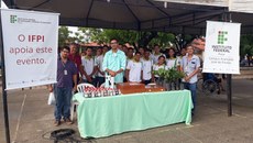No estande do IFPI foram apresentados os projetos desenvolvidos no Campus José de Freitas