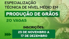 Curso tem 20 vagas para técnicos e graduados