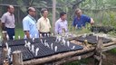 sita teve como objetivos acompanhar o andamento da obra de adequação da infraestrutura da unidade e conhecer os projetos desenvolvidos por alunos e servidores