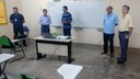 sita teve como objetivos acompanhar o andamento da obra de adequação da infraestrutura da unidade e conhecer os projetos desenvolvidos por alunos e servidores