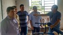 sita teve como objetivos acompanhar o andamento da obra de adequação da infraestrutura da unidade e conhecer os projetos desenvolvidos por alunos e servidores